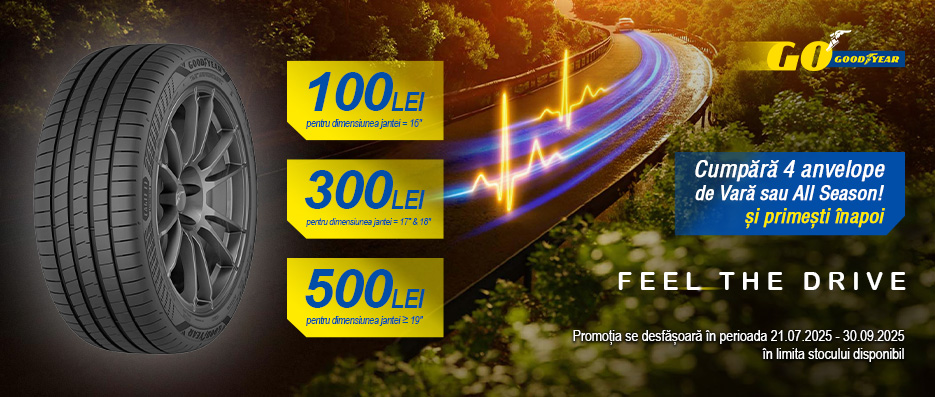 Promotie anvelope vara Goodyear 2025