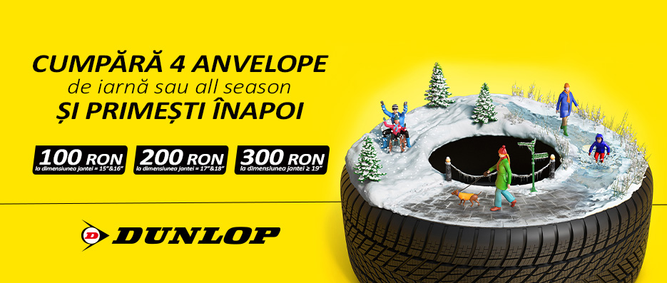 Promotie anvelope iarna Dunlop 2025