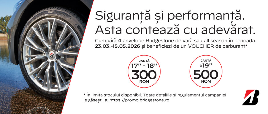 Promotie anvelope vara Bridgestone 2026
