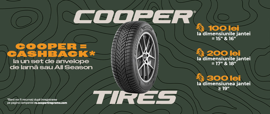 Promotie anvelope vara Cooper 2026