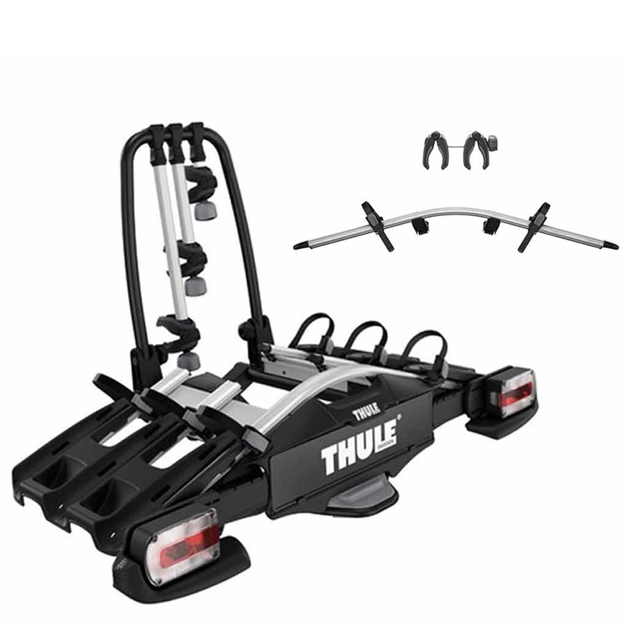 Suport Biciclete Thule Velocompact 926 Cu Prindere Pe Carligul De Remorcare Adaptorul Thule 9261 Pentru 3 Sau 4 Biciclete Auto Soft