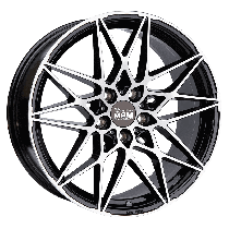 MAM Felgen B2 18, 8, 5, 112, 30, 72.6, BLACK FRONT POLISH,