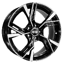 Elite Wheels THOTH 17, 7.5, 5, 112, 45, 66.45, black polished,