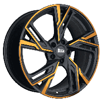 MAM Felgen RS5 18, 8, 5, 112, 30, 66.5, MATT BLACK FRONT COPPER,