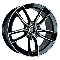 Keskin Tuning KT21 17, 7.5, 5, 108, 45, 72.6, BLACK FRONT POLISH,