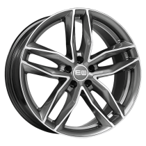 Elite Wheels MUST 17, 7.5, 5, 100, 35, 57.06, PALLADIUM POLISHED,