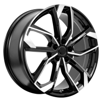 RC DESIGN RC34 17, 7.5, 5, 112, 45, 66.6, Schwarz Glanz Voll-Poliert,
