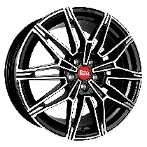 MAM Felgen B3 19, 8.5, 5, 112, 45, 66.65, BLACK FRONT POLISH,