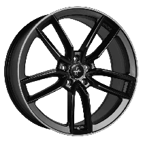 Keskin Tuning KT21 17, 7.5, 5, 112, 45, 66.6, MATT BLACK LIP POLISH,