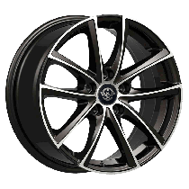 WSP Design Italy WD001 PRASLIN 17, 7, 5, 112, 47, 66.5, GLOSSY BLACK POLISHED,