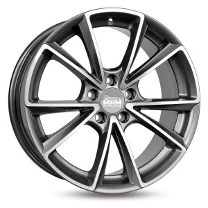 MAM Felgen A5 18, 8, 5, 112, 45, 66.6, PALLADIUM FRONT POLISH,