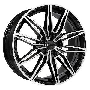 Elite Wheels ASSOS 18, 8, 5, 112, 43, 66.6, black polished,
