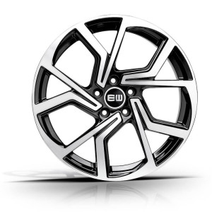 Elite Wheels CYCLONE 19, 8, 5, 114.3, 40, 67.1, black polished,