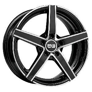 Elite Wheels JAZZY 16, 6.5, 4, 108, 20, 65.1, black polished,