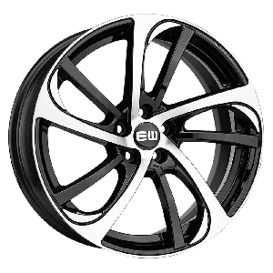 Elite Wheels STORM 17, 7.5, 5, 108, 42, 67.1, black polished,