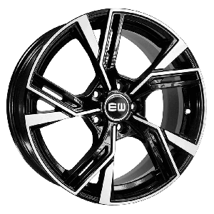 Elite Wheels THOTH 18, 8, 5, 112, 31, 66.45, black polished,