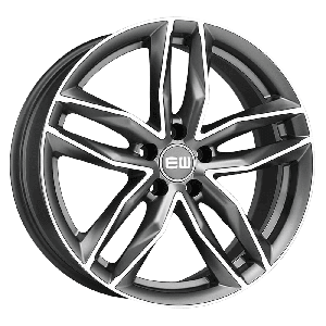 Elite Wheels MUST 17, 7.5, 5, 100, 35, 57.06, PALLADIUM MATT POLISHED,