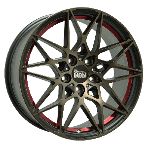 MAM Felgen B2 18, 8, 5, 112, 30, 72.6, BRONZE RED INSIDE,
