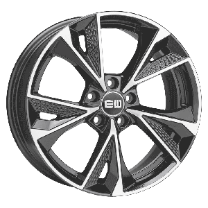 Elite Wheels LUSTER 18, 8, 5, 112, 31, 66.6, PALLADIUM MATT POLISHED,
