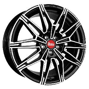 MAM Felgen B3 19, 8.5, 5, 112, 45, 66.65, BLACK FRONT POLISH,