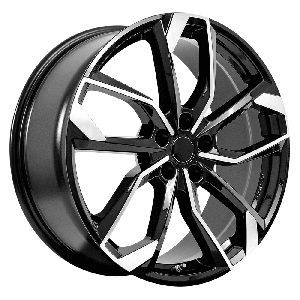 RC DESIGN RC34 17, 7.5, 5, 112, 52, 66.55, Schwarz Glanz Voll-Poliert ,