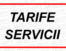 Tarife servicii